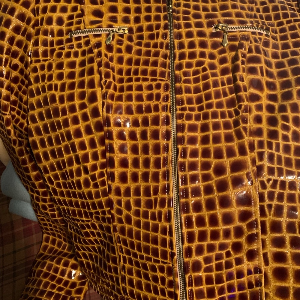 Gorgeous KELLI KOURI leather jacket, vintage style
